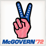 George McGovern Hand Peace Sign T-Shirt