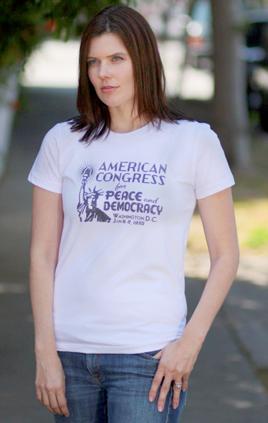 American League for Peace and Democracy T-Shirt Womens